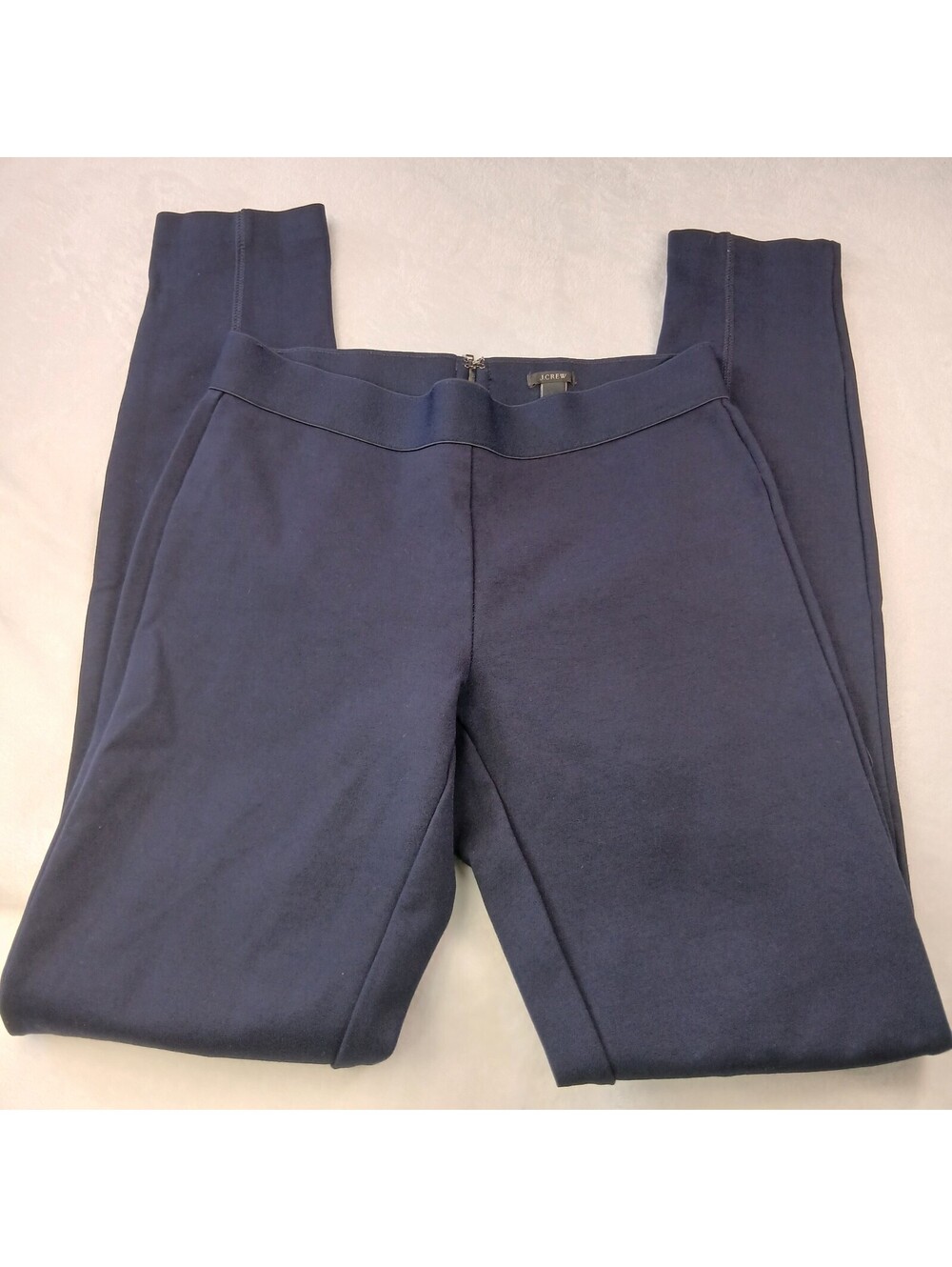 J Crew Pixie Pants Size 2 Regular Blue Stretch Skinny Seam Ankle Back Zipper 2R